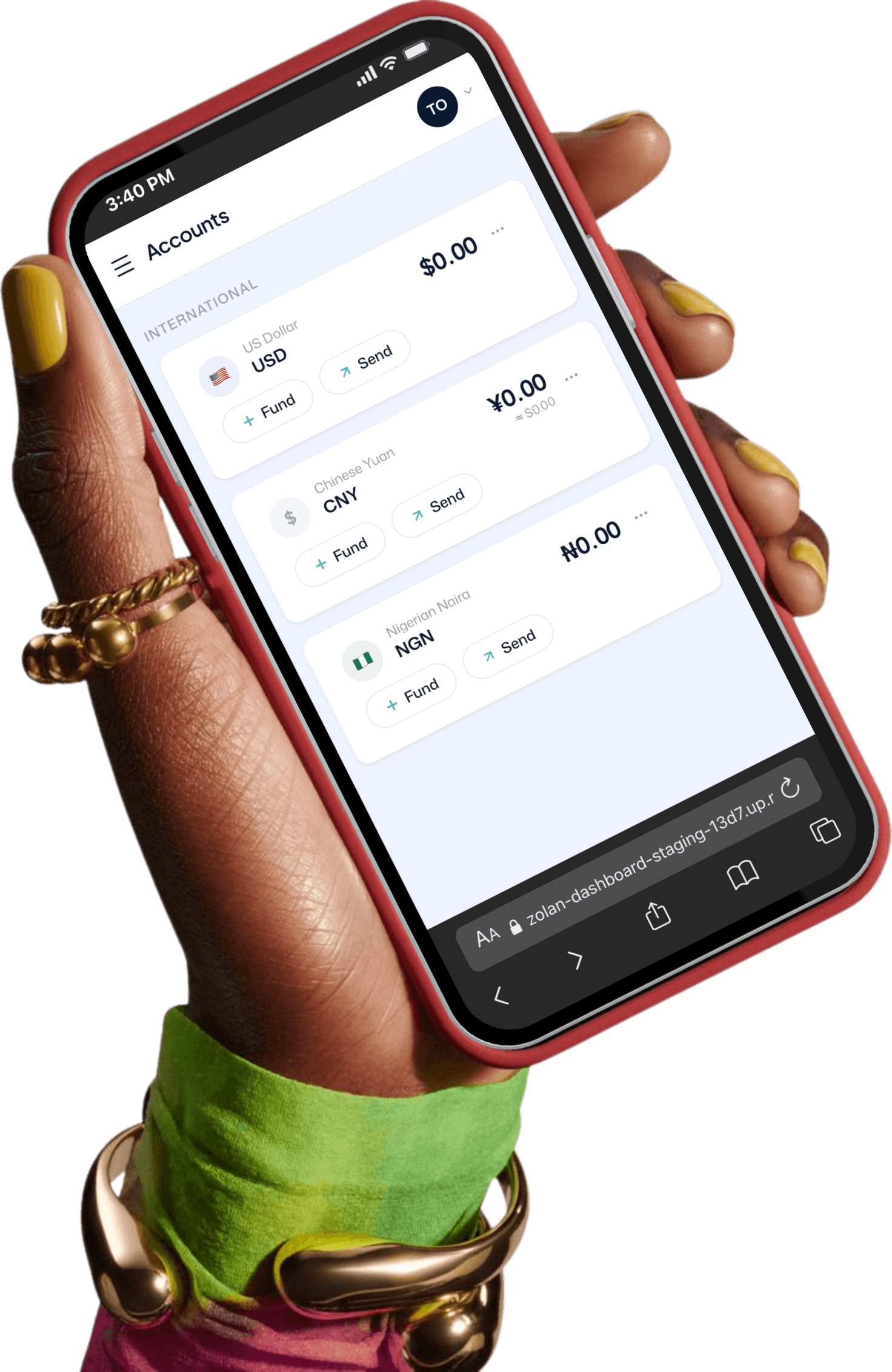 App mockup